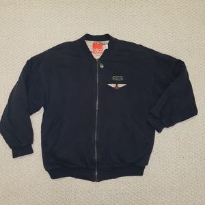 Liz & CO. Lined sweatshirt zippered bomber size S